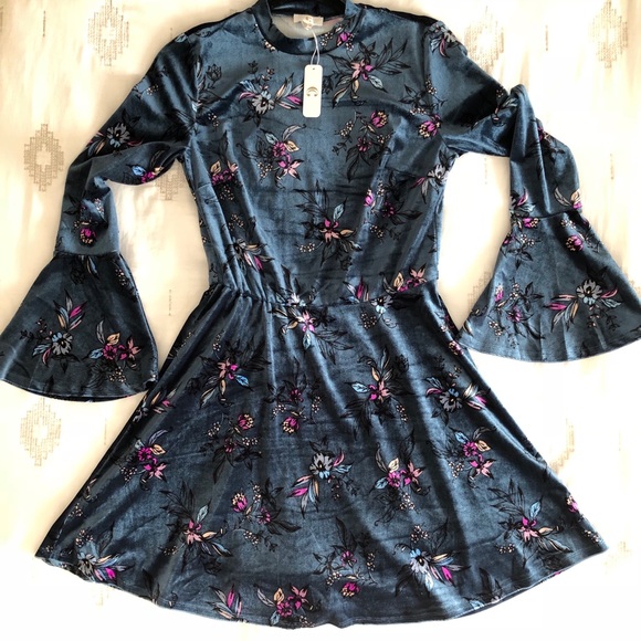 Charming Charlie Dresses & Skirts - Fit & Flare Velvet Dress NWT